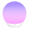 Aigostar - Lampe de table LED RGBW dimmable, 5,5 W / 5 V, Wi‑Fi + télécommande