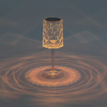 Aigostar - Lampe de table RGB à intensité variable rechargeable LED/1W/5V 1800mAh 26 cm + Télécommande