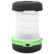 Aigostar - Lampe portable pliable LED/1,4W/3xAA noir/vert