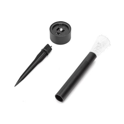 Aigostar - Lampe solaire LED/0,006W/1,2V 40 mAh 29,5 cm noir 6500K IP44