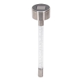 Aigostar - Lampe solaire LED/0,006W/1,2V 36,7cm chrome mat 6500K IP44