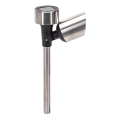 Aigostar - Lampe solaire LED/0,006W/1,2V 37,5cm chrome mat 2700K IP44 40 mAh