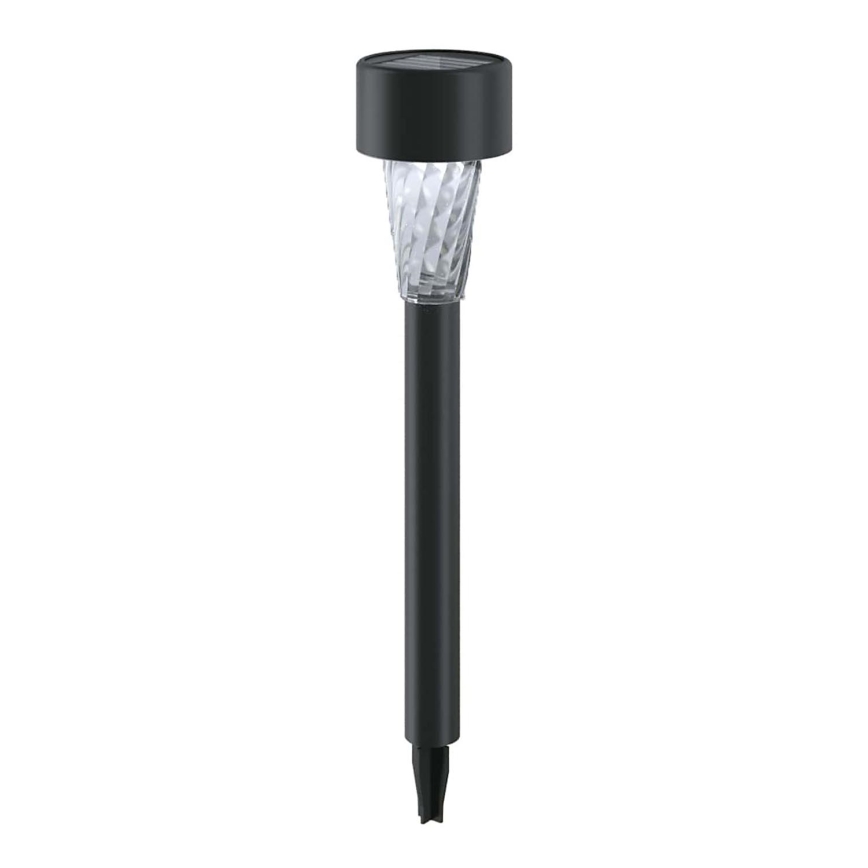 Aigostar - Lampe solaire LED/0,006W/1,2V 40 mAh 29,5 cm noir 6500K IP44