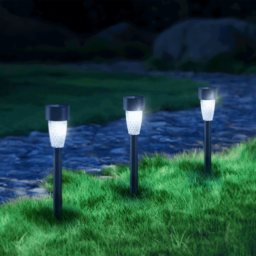 Aigostar - Lampe solaire LED/0,006W/1,2V 40 mAh 6500K IP44 29,7 cm