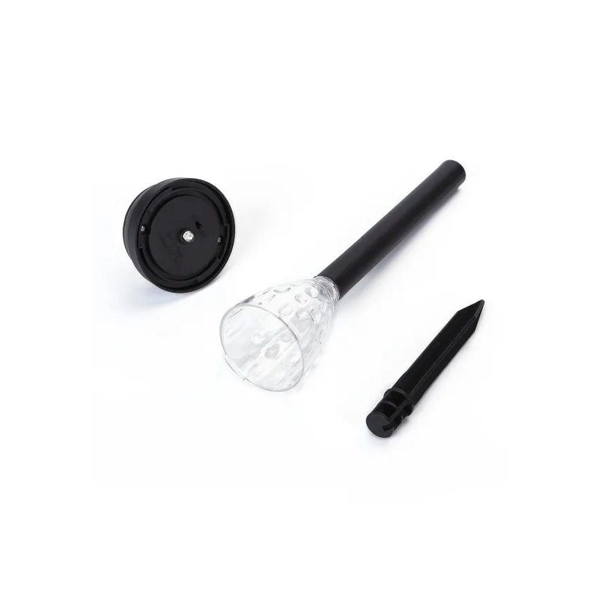 Aigostar - Lampe solaire LED/0,06W/2V 33,5 cm 6500K IP44 100 mAh noir
