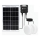 Aigostar - Lampe solaire LED 2xLED/35W/12V 6000 mAh 6500K Ø 16,8 cm avec télécommande