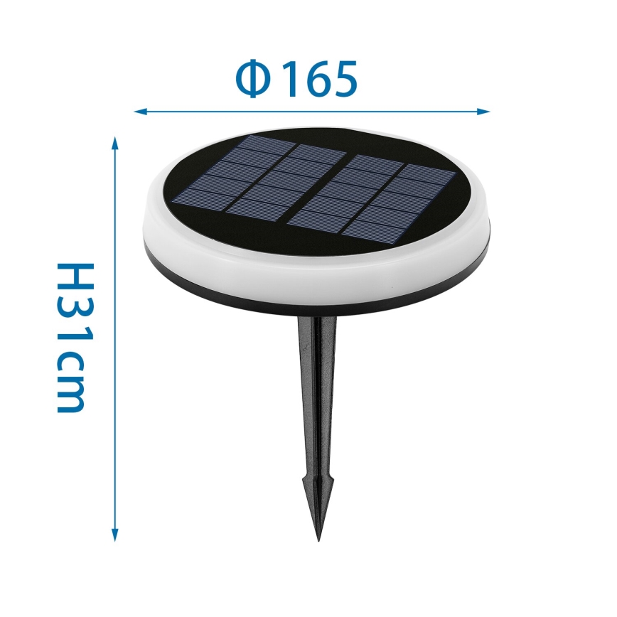 Aigostar - Lampe solaire RGB LED/0,6W/3,7V IP65