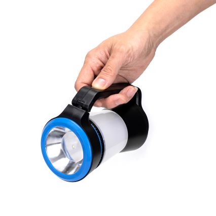 Aigostar - Lampe torche de camping LED à intensité variable 3en1 LED/3xAA noir/bleu