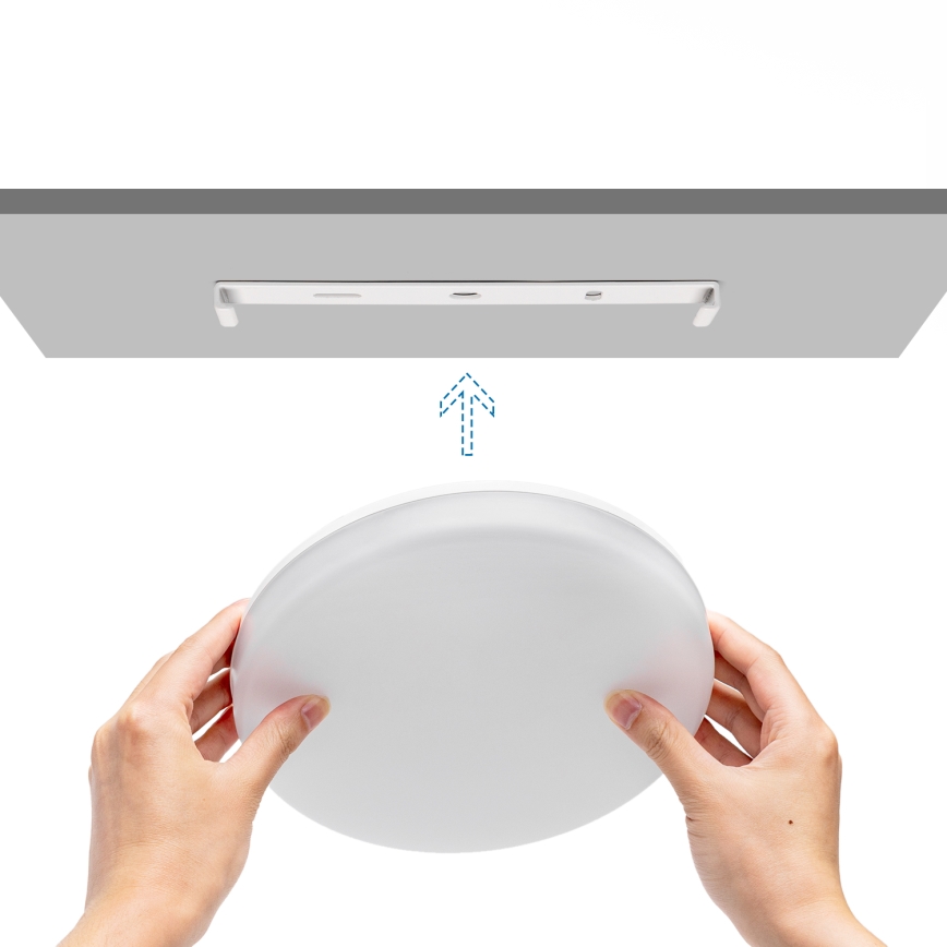 Aigostar - LED Dimbare badkamer plafondverlichting LED/18W/230V 3000-6000K IP54 + afstandsbediening
