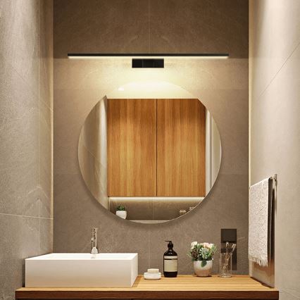 Aigostar - LED Badkamer spiegelverlichting LED/12W/230V 4000K 60 cm IP44 zwart