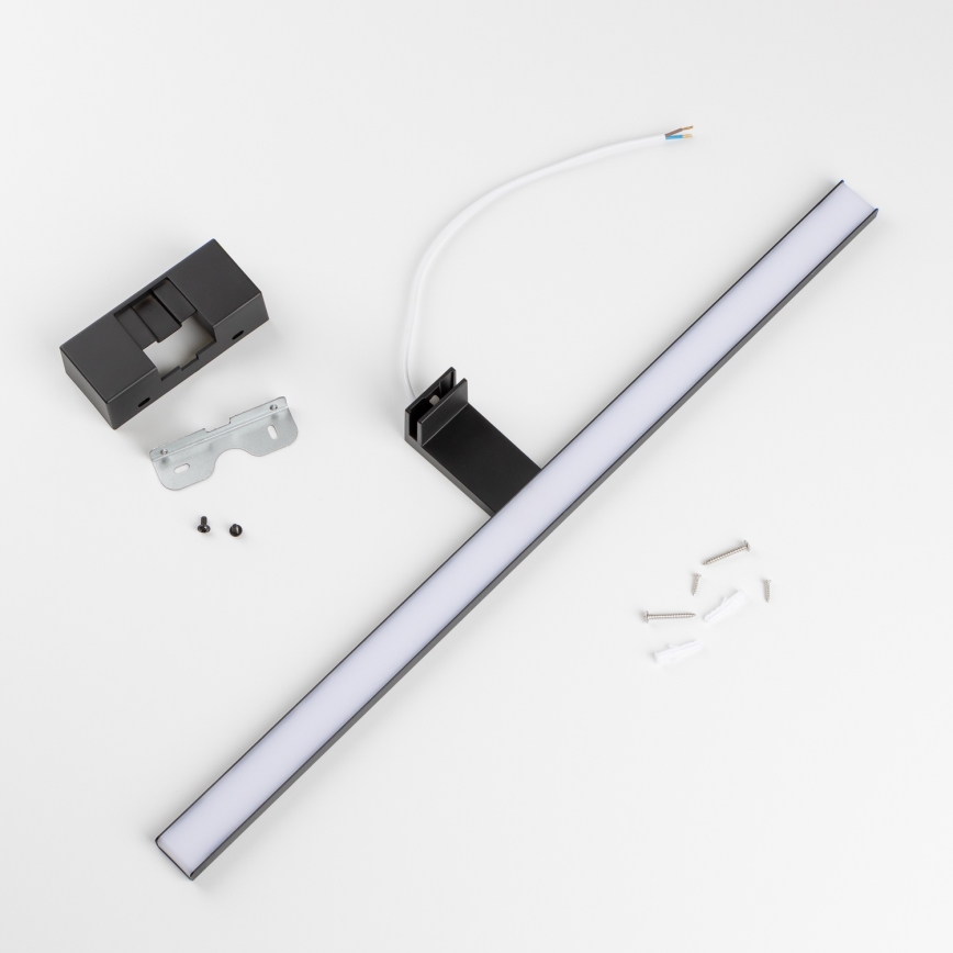 Aigostar - LED Badkamer spiegelverlichting LED/12W/230V 4000K 60 cm IP44 zwart
