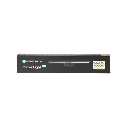 Aigostar - LED Badkamer spiegelverlichting LED/12W/230V 4000K 60 cm IP44 zwart
