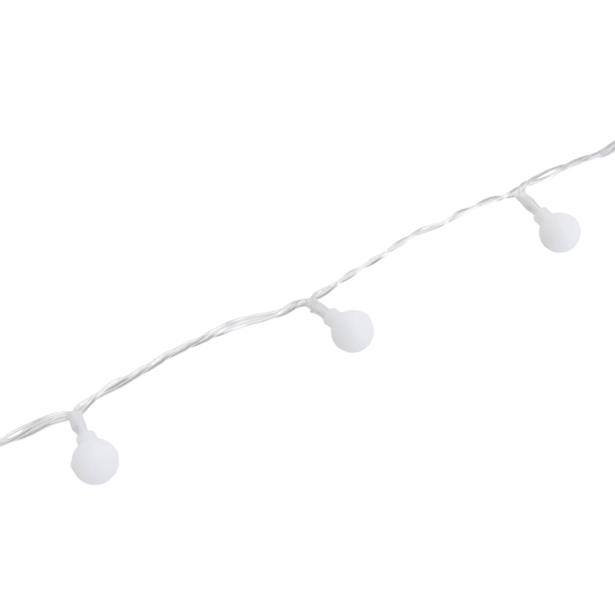 Aigostar - LED buiten decoratief lichtsnoer, 100 LED, 8 functies, 10 m, IP44, koel wit