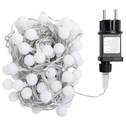 Aigostar - LED buiten decoratieve lichtketting 100xLED/8 functies 10m IP44 koud wit