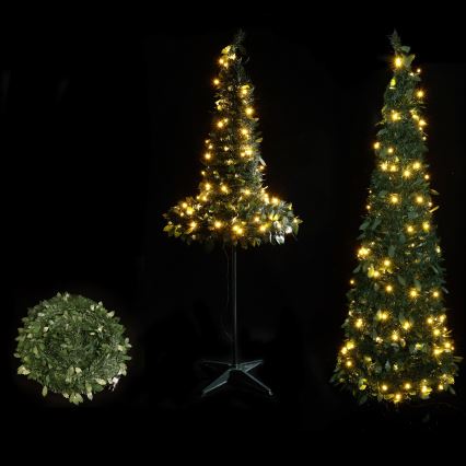 Aigostar - LED kerstboom voor buiten 100xLED 1,5m IP44 groen warm wit