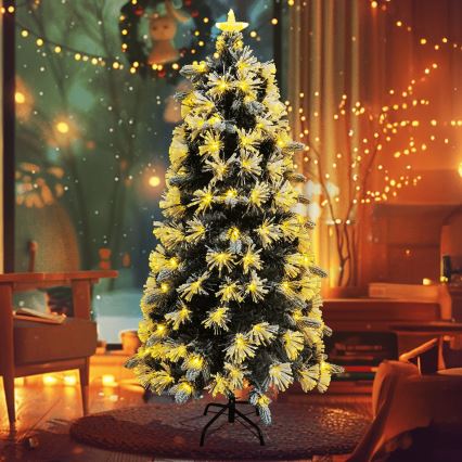 Aigostar - LED kerstboom voor buiten, 165 LED, 8 functies, 1,5 m, IP44, warm wit