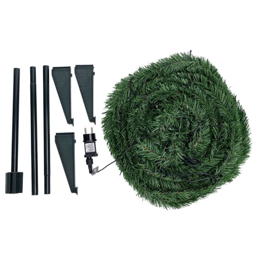 Aigostar - LED kerstboom voor buiten 80x LED 1,2 m IP44 groen, warm wit