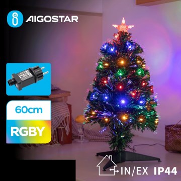 Aigostar - LED Buiten Kerstboom LED/3,6W/230V 60 cm IP44 Meerdere kleuren
