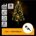 Aigostar - LED buiten kerstboom LED/6W/230V 180 cm IP44 warm wit