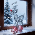 Aigostar - LED buiten kerstdecoratie 140xLED/8 functies 0,6m IP44 koud wit rendier