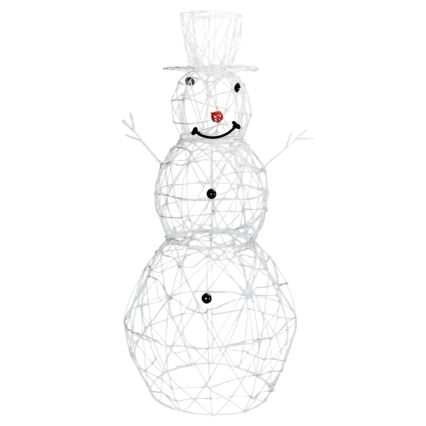 Aigostar - LED buiten kerstdecoratie 3,6W/31/230V 2700K 120 cm IP44 sneeuwpop