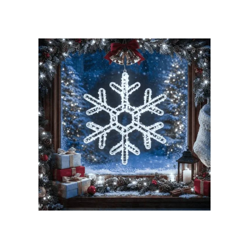 Aigostar - LED kerstdecoratie voor buiten 540xLED/6W/230V IP44 koel wit 45 cm sneeuwvlok