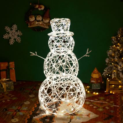 Aigostar - LED buitenkerstdecoratie LED/3,6W/31/230V 2700K 60 cm IP44 sneeuwman