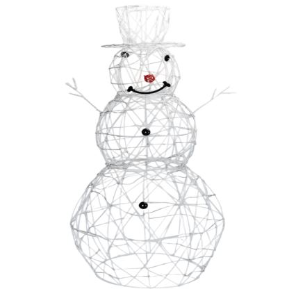 Aigostar-LED Buiten kerstdecoratie LED/3,6W/31/230V 6500K 90cm IP44 sneeuwman