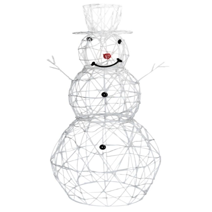 Aigostar-LED Buiten kerstdecoratie LED/3,6W/31/230V 6500K 90cm IP44 sneeuwman