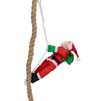 Aigostar - LED buiten kerstdecoratie LED/4xAA IP44 Kerstman met parachute