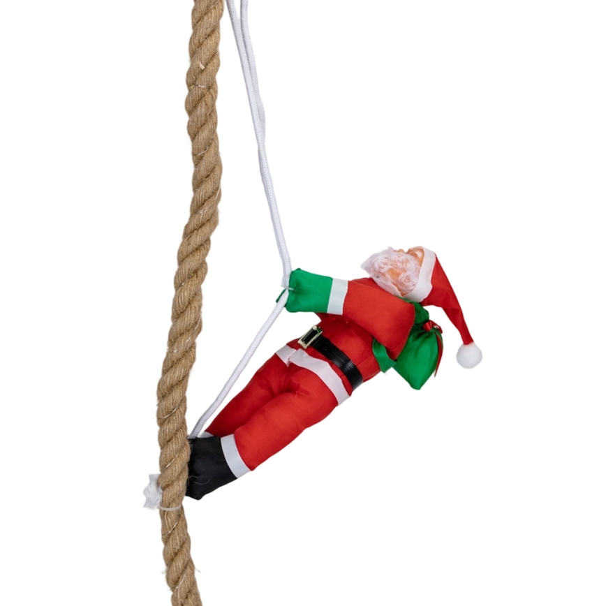 Aigostar - LED buiten kerstdecoratie LED/4xAA IP44 Kerstman met parachute