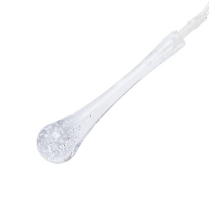 Aigostar - LED buiten kerstsnoer 100xLED/8 functies 3xAA 10 m IP44 warm wit druppels