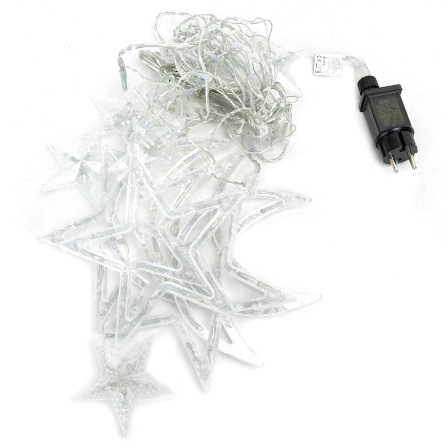 Aigostar - LED buiten kerstlichtsnoer 120xLED/6W/230V/8 functies 3x0,6m IP44 koud wit + afstandsbediening