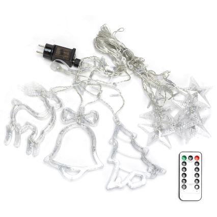 Aigostar - LED-lichtsnoer voor buiten 120xLED/8 functies 3x0,6m IP44 warm wit + afstandsbediening
