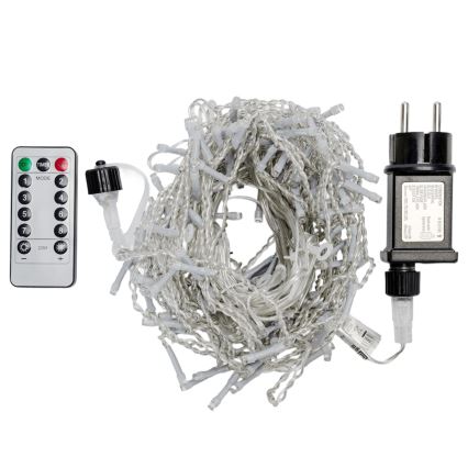 Aigostar - LED buiten kerstverlichting 150xLED/6W/230V/8 functies 1,5x1m IP44 koelwit + afstandsbediening