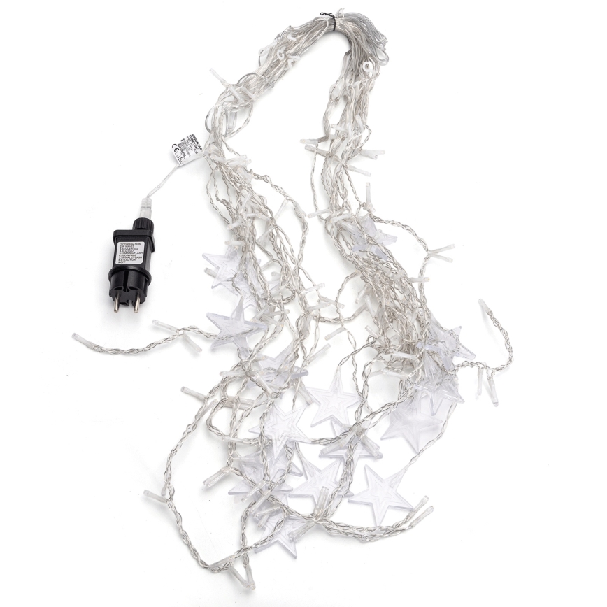 Aigostar - LED buiten kerstsnoer 168xLED/8 functies 3x1,5m IP44 warm wit sterren