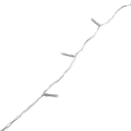 Aigostar - LED buiten kerstlichtsnoer 200xLED/8 functies 4xAA 20m IP44 koud wit
