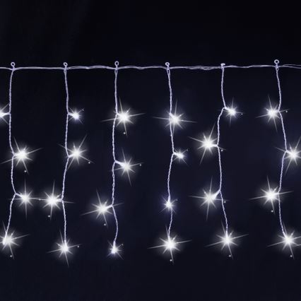 Aigostar - LED buiten kerstlichtsnoer 200xLED 8x0,4m IP44 koud wit