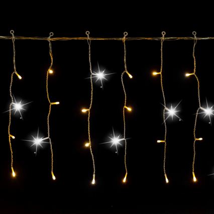 Aigostar - LED buiten kerstlichtsnoer 200xLED 8x0,4m IP44 warm wit