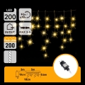 Aigostar - LED buiten kerstlichtsnoer 200xLED 8x0,6m IP44 warmwit