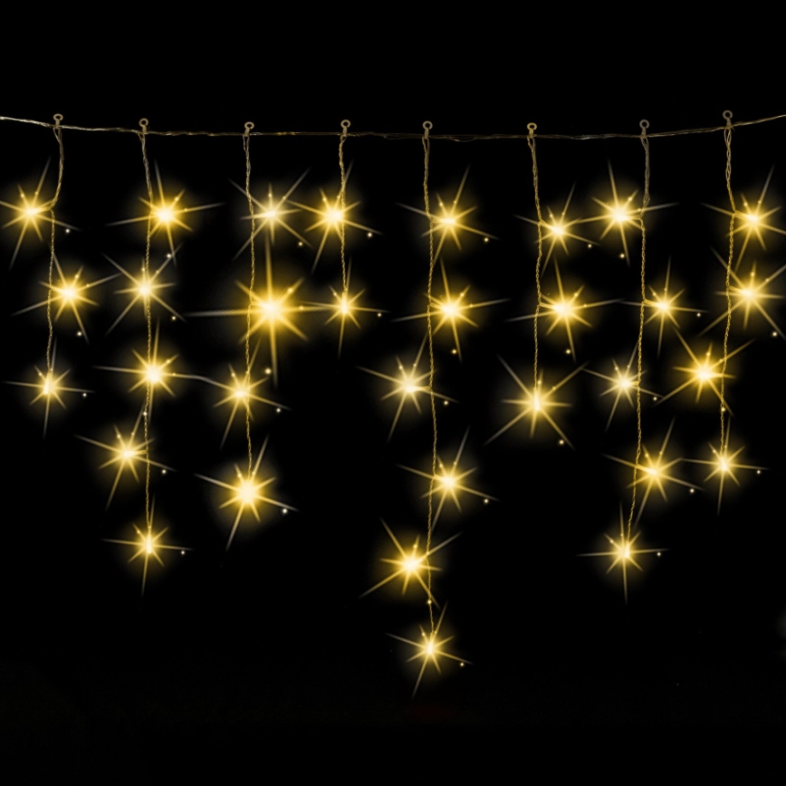 Aigostar - LED buiten kerstlichtsnoer 200xLED 8x0,6m IP44 warmwit