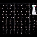 Aigostar - LED buiten kerstlichtsnoer 300 LED, 8 functies, 3x1 m, IP44, koud wit, met afstandsbediening