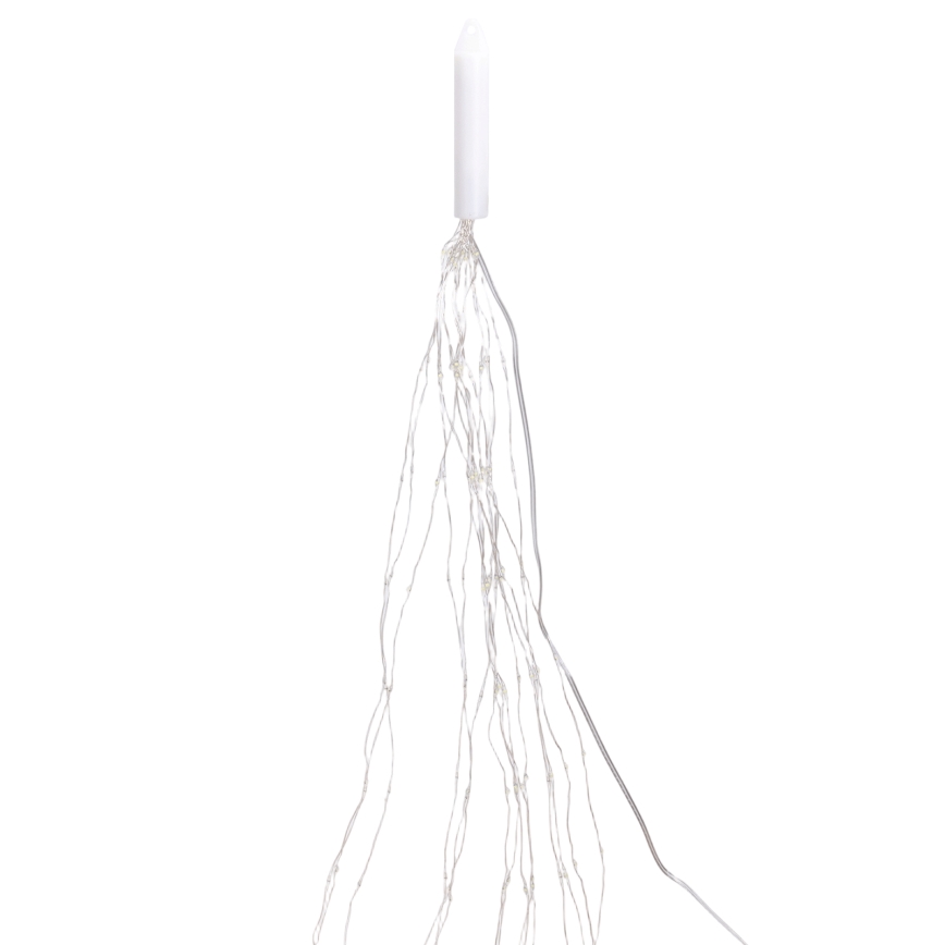 Aigostar - LED buiten kerstlichtsnoer 300xLED/8 functies 4 m IP44 koud wit