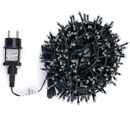 Aigostar - LED buiten kerstlichtsnoer 320xLED+80xLED 23m IP44 warmwit+koelwit