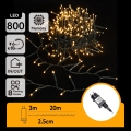 Aigostar - LED buiten kerstlichtsnoer 800xLED/8 functies 23m IP44 warm wit