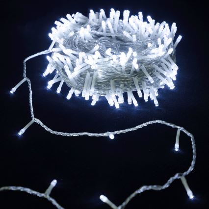 Aigostar - LED Buiten kerstslinger 100xLED 10,3m IP44 koel wit