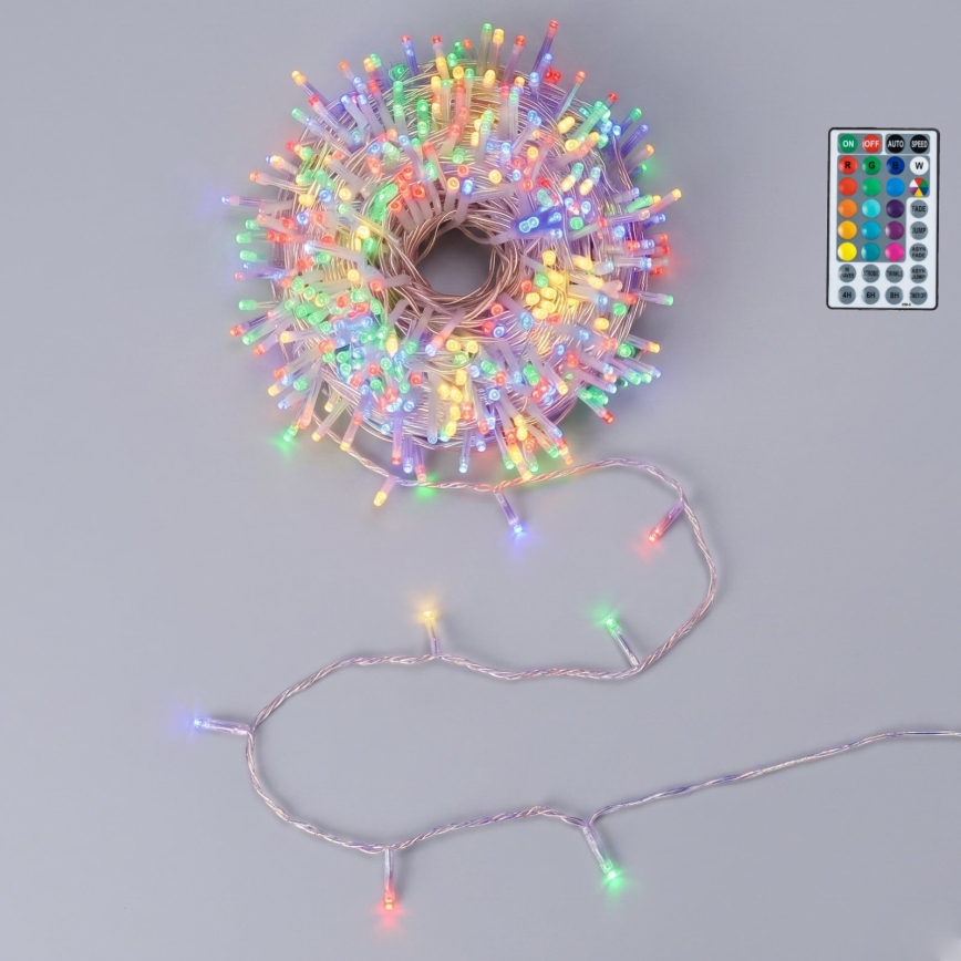 Aigostar - LED buiten kerstverlichting 100xLED/7 functies 4xAA 10,3m IP44 meerkleurig + afstandsbediening