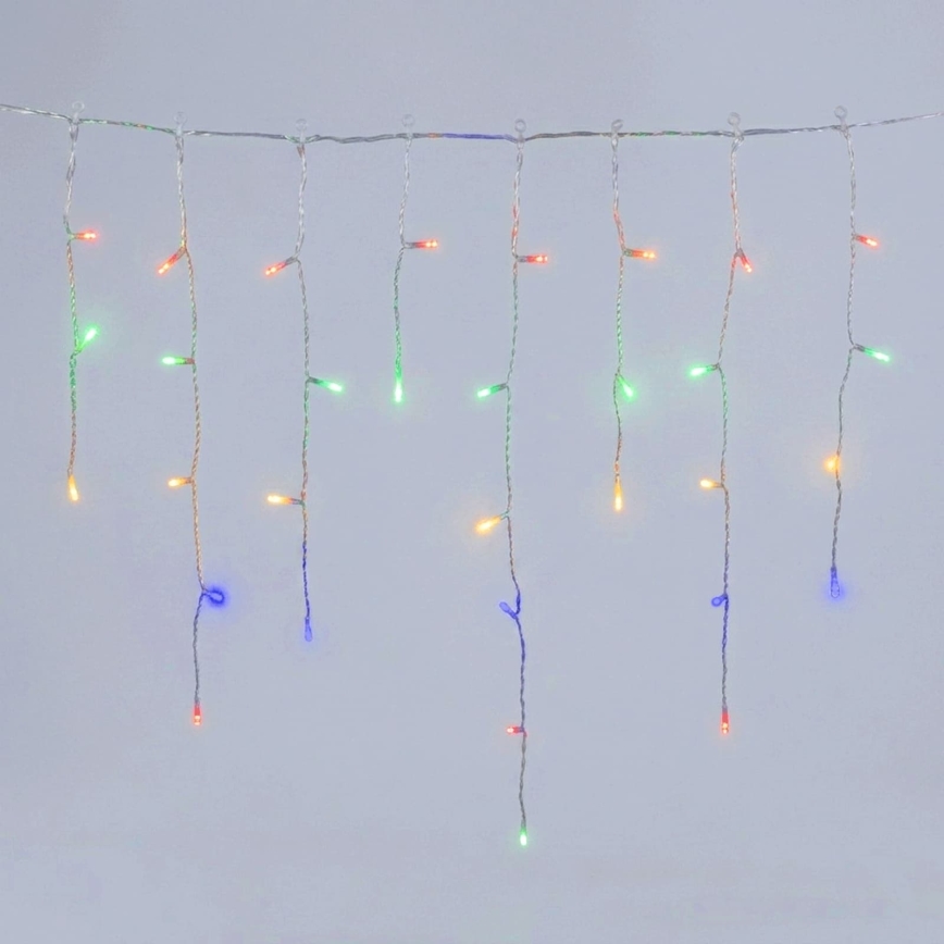 Aigostar - LED buiten kerstsnoer 100xLED/8 functies 3xAA 8x06m IP44 meerkleurig