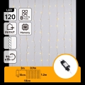 Aigostar - LED Buiten kerstsnoer 120xLED/8 functies 3,9x1,2m IP44 warm wit
