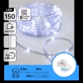 Aigostar - LED buiten kerstsnoer 150xLED/8 functies 3xAA 15,3 m IP44 koud wit